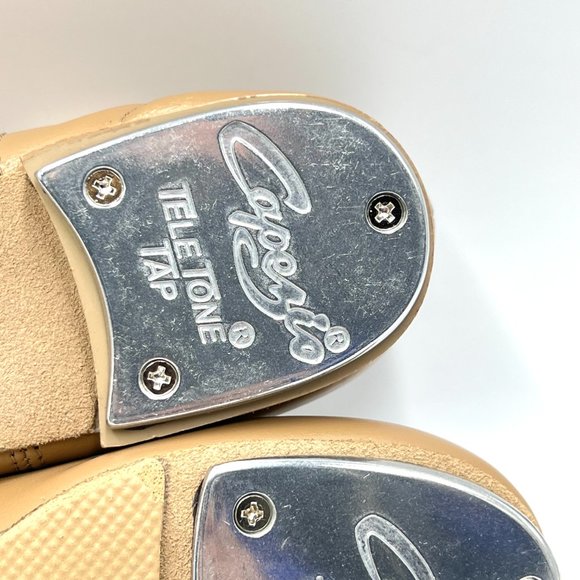 6W‎ 6 WIDE Capezio Women's CG17 Fluid Caramel Tan Lace Up Oxford Tap Dance Shoes - Picture 12 of 14